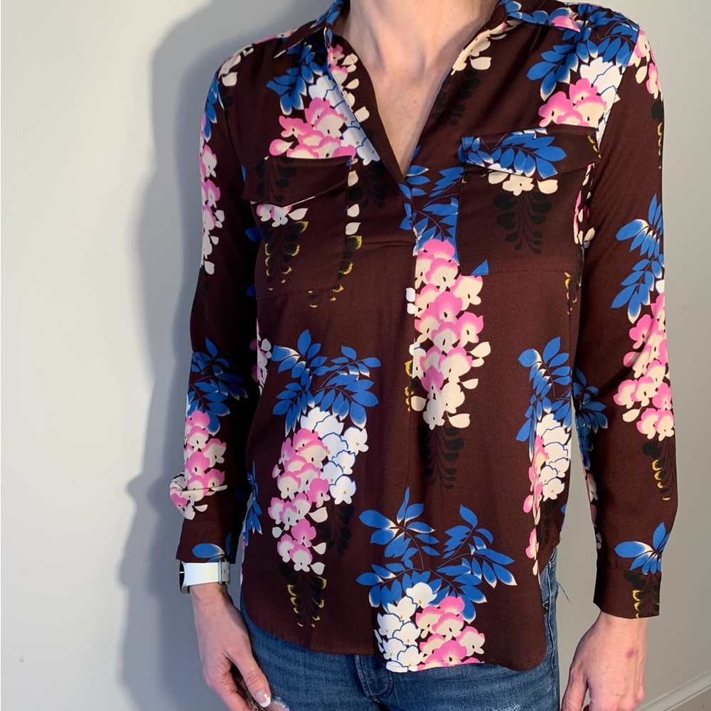 Ann Taylor printed blouse